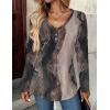Zeagoo Women Tops Loose Fit Long Sleeve V Neck T Shirts Business Casual Blouses Dressy Fall Fashion Work Clothes(Multicolor-cx278)