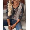Zeagoo Women Tops Loose Fit Long Sleeve V Neck T Shirts Business Casual Blouses Dressy Fall Fashion Work Clothes(Multicolor-cx278)