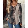 Zeagoo Women Tops Loose Fit Long Sleeve V Neck T Shirts Business Casual Blouses Dressy Fall Fashion Work Clothes(Multicolor-cx278)