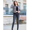 Zeagoo Women’s Bomber Jacket Casual Coat Zip Up Spring Fall Clothes with Pockets S-XXL(A-grey)