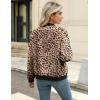 Zeagoo Women’s Bomber Jacket Casual Coat Zip Up Spring Fall Clothes with Pockets S-XXL(A-leopard)