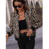 Zeagoo Women’s Bomber Jacket Casual Coat Zip Up Spring Fall Clothes with Pockets S-XXL(Leopard Print)