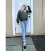 Zeagoo Women’s Bomber Jacket Casual Coat Zip Up Spring Fall Clothes with Pockets S-XXL(Z_army Green)