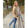 Zeagoo Women’s Bomber Jacket Casual Coat Zip Up Spring Fall Clothes with Pockets S-XXL(Z_khaki)