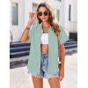 Zeagoo Womens Button Down Shirts Casual Short Sleeve Dress Shirt Textured Collared Summer Clothes Work Blouse(Cool Mint Green)