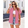 Zeagoo Womens Button Down Shirts Casual Short Sleeve Dress Shirt Textured Collared Summer Clothes Work Blouse(Coral)