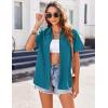 Zeagoo Womens Button Down Shirts Casual Short Sleeve Dress Shirt Textured Collared Summer Clothes Work Blouse(Lake Blue)