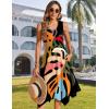 Zeagoo Womens Casual Dress for Summer Tank Dress Loose Flowy Beach Dress with Pockets Hankerchief Flare Midi Sundress 2026(02 Black)