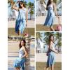 Zeagoo Womens Casual Dress for Summer Tank Dress Loose Flowy Beach Dress with Pockets Hankerchief Flare Midi Sundress 2026(03 Blue)
