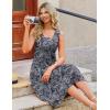 Zeagoo Womens Casual Dress for Summer Tank Dress Loose Flowy Beach Dress with Pockets Hankerchief Flare Midi Sundress 2026(Blue Mz473)