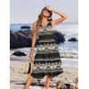 Zeagoo Womens Casual Dress for Summer Tank Dress Loose Flowy Beach Dress with Pockets Hankerchief Flare Midi Sundress 2026(Ethnic Print)