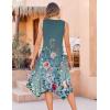 Zeagoo Womens Casual Dress for Summer Tank Dress Loose Flowy Beach Dress with Pockets Hankerchief Flare Midi Sundress 2026(Gray Green)