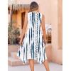Zeagoo Womens Casual Dress for Summer Tank Dress Loose Flowy Beach Dress with Pockets Hankerchief Flare Midi Sundress 2026(White)