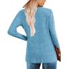Zeagoo Women’s Casual Tunic Tops Long Sleeve Shirts for Leggings V Neck Button Fall Pullover Blouse Loose Sweatshirts(Dpb)