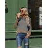 Zeagoo Women’s Color Block Tops Long Sleeve Fall Tunic Top Casual Round Neck Pullover Shirts Dressy Work Outfit 2025(Pat10)