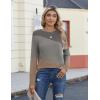 Zeagoo Women’s Color Block Tops Long Sleeve Fall Tunic Top Casual Round Neck Pullover Shirts Dressy Work Outfit 2025(Pat10)