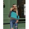 Zeagoo Women’s Color Block Tops Long Sleeve Fall Tunic Top Casual Round Neck Pullover Shirts Dressy Work Outfit 2025(Pat12)