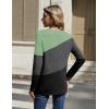 Zeagoo Women’s Color Block Tops Long Sleeve Fall Tunic Top Casual Round Neck Pullover Shirts Dressy Work Outfit 2025(Pat3)