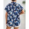 Zeagoo Women’s Hawaiian Button Down Shirts Casual Short Sleeve Floral Tropical Print Summer Blouse Tunic Top(A-zw38)
