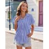 Zeagoo Women’s Hawaiian Button Down Shirts Casual Short Sleeve Floral Tropical Print Summer Blouse Tunic Top(Tw221)