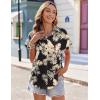 Zeagoo Women’s Hawaiian Button Down Shirts Casual Short Sleeve Floral Tropical Print Summer Blouse Tunic Top(Zw29)