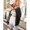 Zeagoo Women’s Lightweight Hoodies Full Zip Up Oversized Sweatshirts with Pockets Long Sleeve Thin Casual Hooded Jackets(Dark Grey)
