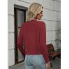 Zeagoo Women’s Lightweight Summer Cardigan Cropped Long Sleeve Shrug Thin Open Front Sheer Bolero for Dresses(Dark Red)