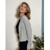Zeagoo Women’s Lightweight Summer Cardigan Cropped Long Sleeve Shrug Thin Open Front Sheer Bolero for Dresses(Gray)