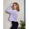 Zeagoo Women’s Lightweight Summer Cardigan Cropped Long Sleeve Shrug Thin Open Front Sheer Bolero for Dresses(Lavender)