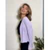 Zeagoo Women’s Lightweight Summer Cardigan Cropped Long Sleeve Shrug Thin Open Front Sheer Bolero for Dresses(Lavender)