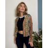 Zeagoo Women’s Lightweight Summer Cardigan Cropped Long Sleeve Shrug Thin Open Front Sheer Bolero for Dresses(Printed Mz721)