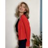 Zeagoo Women’s Lightweight Summer Cardigan Cropped Long Sleeve Shrug Thin Open Front Sheer Bolero for Dresses(Red)