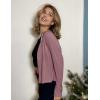 Zeagoo Women’s Lightweight Summer Cardigan Cropped Long Sleeve Shrug Thin Open Front Sheer Bolero for Dresses(Red Bean Paste)