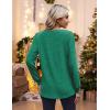 Zeagoo Women’s Long Sleeve Shirts V Neck Dressy Casual Tops Trendy Button Down Blouse Fall Fashion Work Clothes(02-christmas Green)