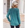 Zeagoo Women’s Long Sleeve Shirts V Neck Dressy Casual Tops Trendy Button Down Blouse Fall Fashion Work Clothes(C-xh363)