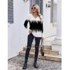 Zeagoo Women’s Long Sleeve Shirts V Neck Dressy Casual Tops Trendy Button Down Blouse Fall Fashion Work Clothes(Jb204)
