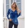 Zeagoo Women’s Long Sleeve Shirts V Neck Dressy Casual Tops Trendy Button Down Blouse Fall Fashion Work Clothes(Mz712)