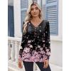 Zeagoo Women’s Long Sleeve Shirts V Neck Dressy Casual Tops Trendy Button Down Blouse Fall Fashion Work Clothes(Sf31)