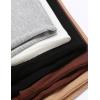 Zeagoo Womens Long Sleeve Shirts V-Neck Rib Knit Slim Fit Tops Casual Stretch Basic Tee Going Out Top Fall Fashion 2025(01-black)
