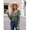 Zeagoo Womens Long Sleeve T Shirts V Neck Soft Basic Tee Loose Fit Casual Tops Winter Clothing(Multicoloured 779)