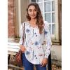 Zeagoo Women’s Puff Long Sleeve Shirts Pleated V Neck Fall Tunic Tops Blouse Dressy Casual Summer T-Shirts(Dh6)
