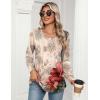 Zeagoo Women’s Puff Long Sleeve Shirts Pleated V Neck Fall Tunic Tops Blouse Dressy Casual Summer T-Shirts(Pa275)