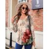 Zeagoo Women’s Puff Long Sleeve Shirts Pleated V Neck Fall Tunic Tops Blouse Dressy Casual Summer T-Shirts(Pa275)