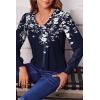 Zeagoo Women’s Puff Long Sleeve Shirts Pleated V Neck Fall Tunic Tops Blouse Dressy Casual Summer T-Shirts(Sf103)