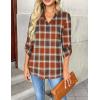 Zeagoo Womens Roll Up Long Sleeve Tops V Neck Shirts Dressy Casual Work Blouses S-2XL(Gw334)