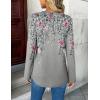 Zeagoo Womens Roll Up Long Sleeve Tops V Neck Shirts Dressy Casual Work Blouses S-2XL(Hf36)