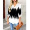 Zeagoo Womens Roll Up Long Sleeve Tops V Neck Shirts Dressy Casual Work Blouses S-2XL(Jb204)