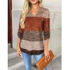 Zeagoo Womens Roll Up Long Sleeve Tops V Neck Shirts Dressy Casual Work Blouses S-2XL(Jh398)