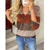 Zeagoo Womens Roll Up Long Sleeve Tops V Neck Shirts Dressy Casual Work Blouses S-2XL(Jh398)