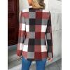 Zeagoo Womens Roll Up Long Sleeve Tops V Neck Shirts Dressy Casual Work Blouses S-2XL(Jh494)
